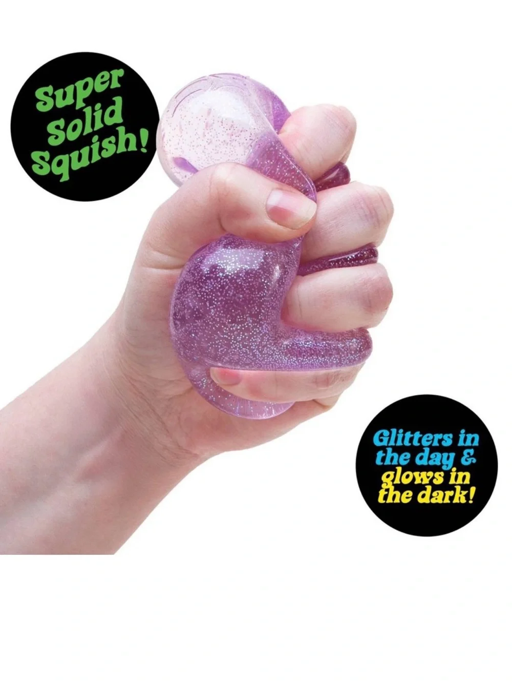 NeeDoh Nice Cube Glitter and Glow (Colors May Vary)